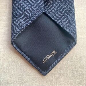 S. T. DuPont RARE Monogram Luxury Silk Tie